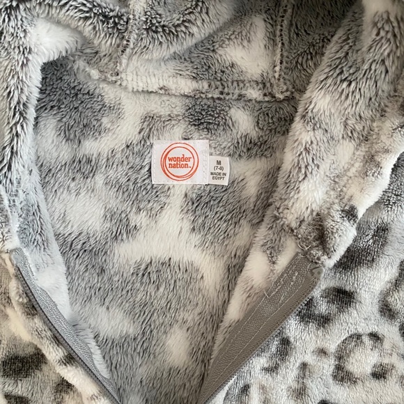 🚨⭐️ Wonder Nation Snow Leopard Jacket size M 7/8 - Picture 4 of 6